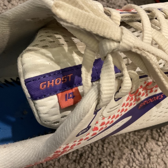 Brooks Women’s Vintage White Purple Sneakers Gym Yoga Running Athletic Shoes, 8 - Picture 3 of 7